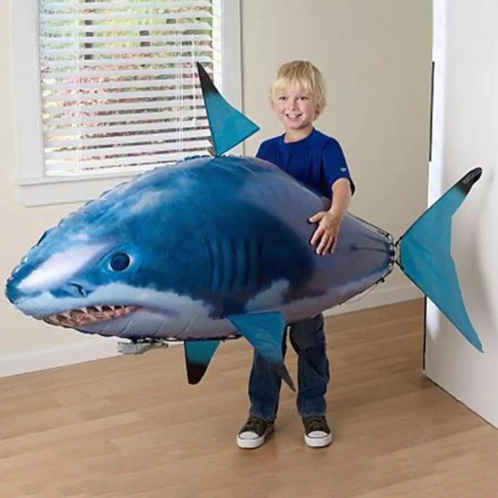 Remote Control Shark Toys Air Swimming RC Animal Infrared Fly Balloons Clown Fish Toy Children Gifts Flying Drone Flying Balls